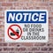 Signmission No Food Or Drinks In The Classroom, 14 in W x Rectangle, Plastic OS-2PACK-NS-P-1014-L-14610 - alternate 2